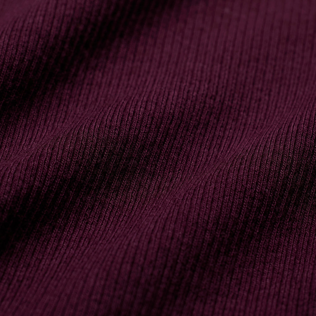 COTTON RIB LOOSE BOXER | CURRANT