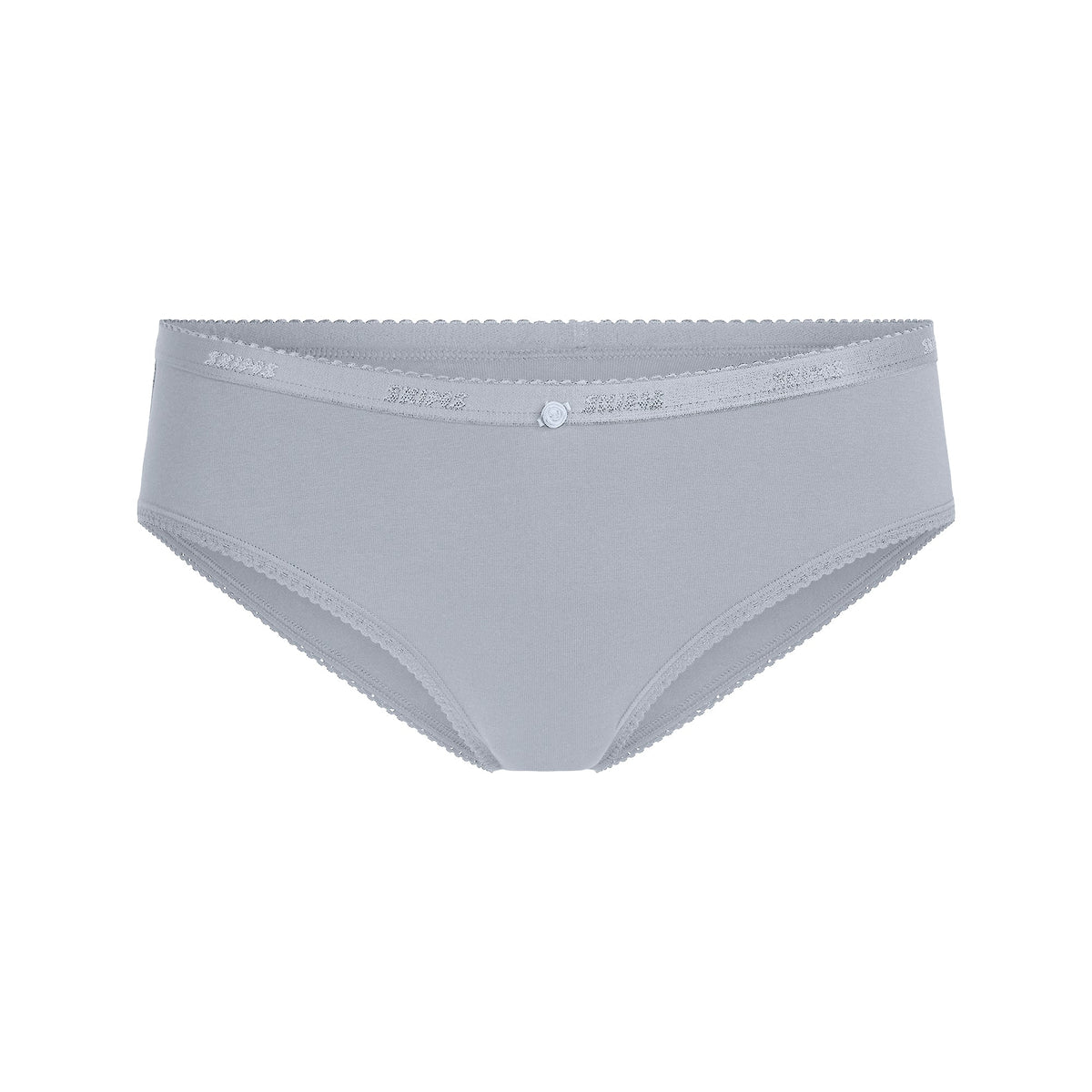 LIGHTWEIGHT COTTON LOGO PICOT HIPSTER | PEARL TONAL