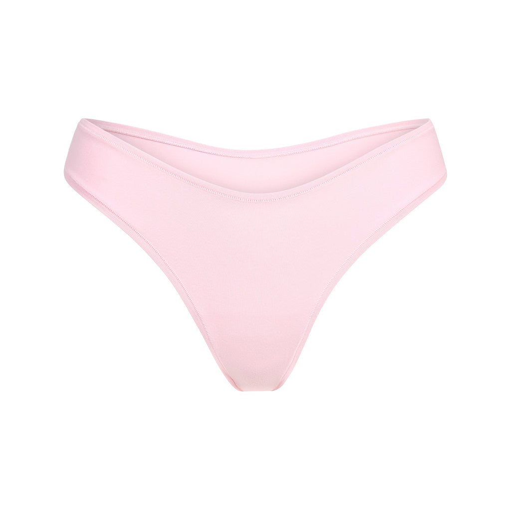 COTTON JERSEY DIPPED THONG | HALITE