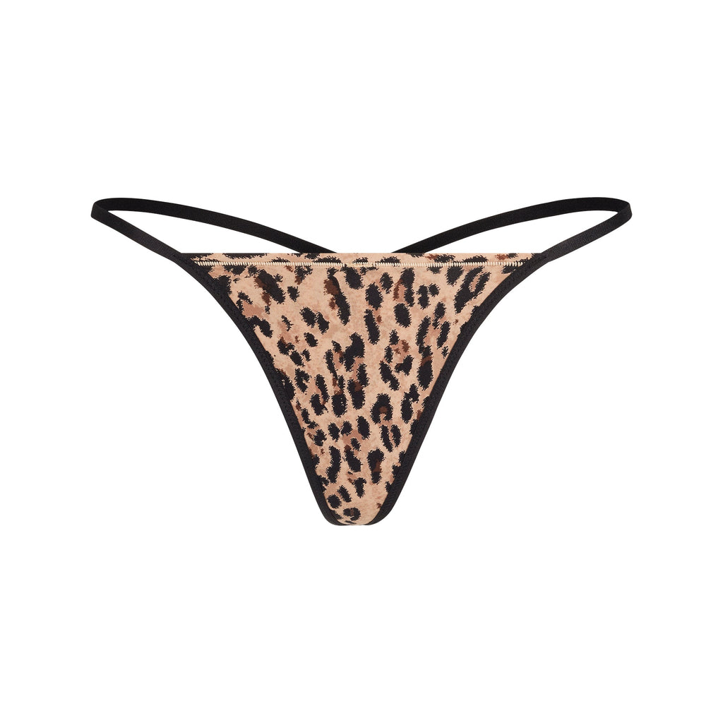 FITS EVERYBODY T-STRING THONG | SIENNA JAGUAR PRINT