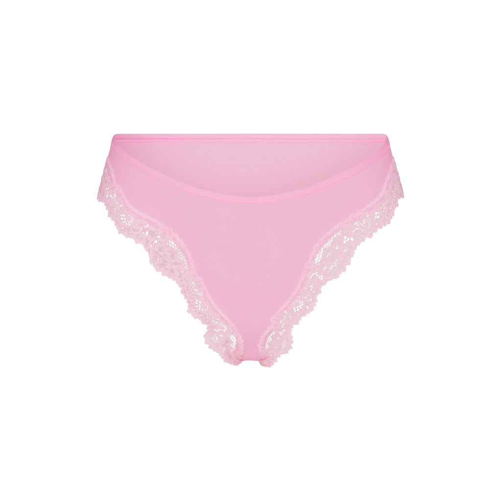FITS EVERYBODY LACE TANGA | BUBBLEGUM TONAL