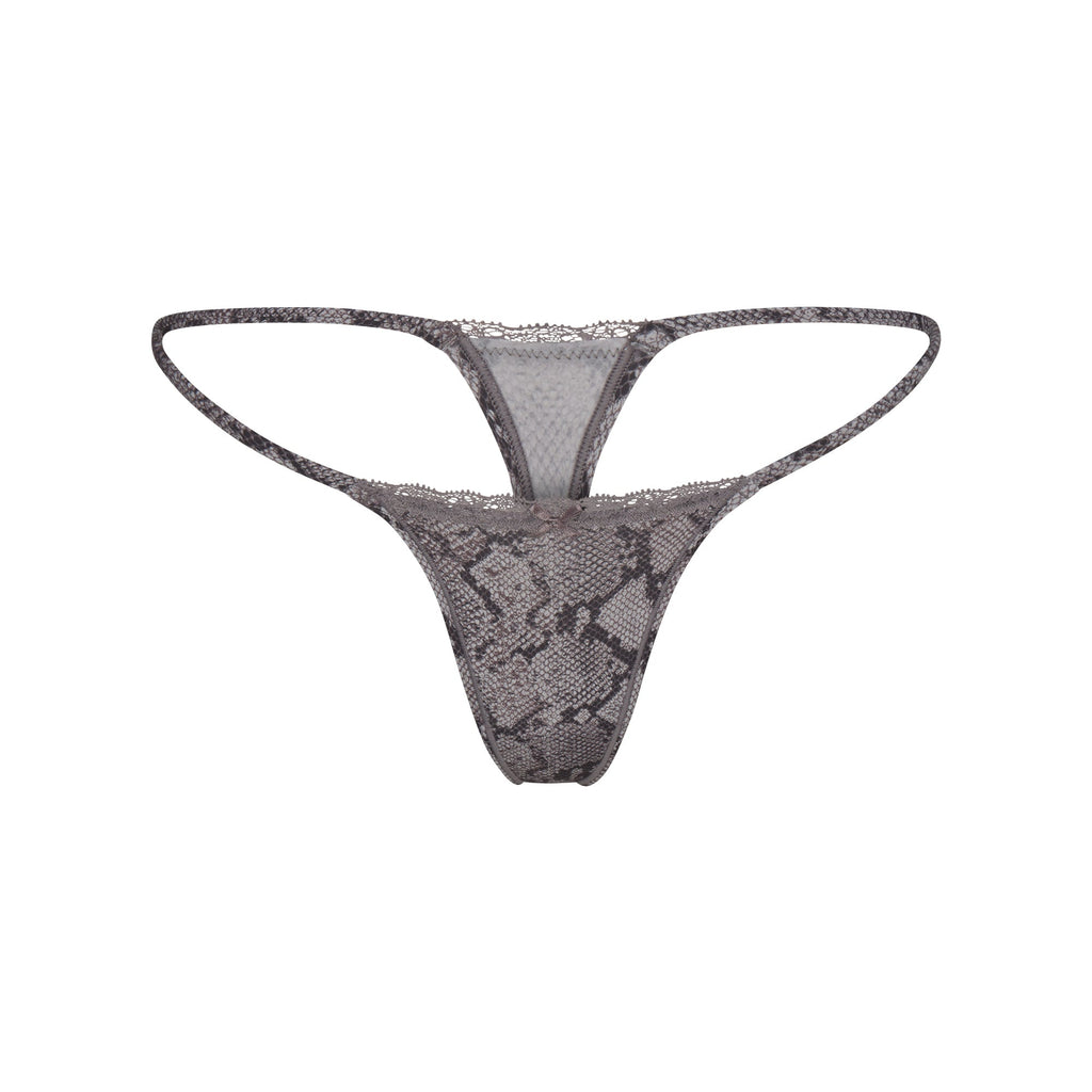 FITS EVERYBODY LACE STRING THONG 4-PACK | JASPER SNAKE MULTI