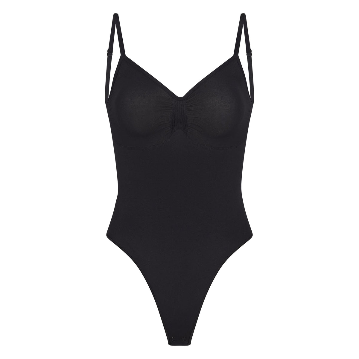 SEAMLESS SCULPT LOW BACK THONG BODYSUIT | ONYX