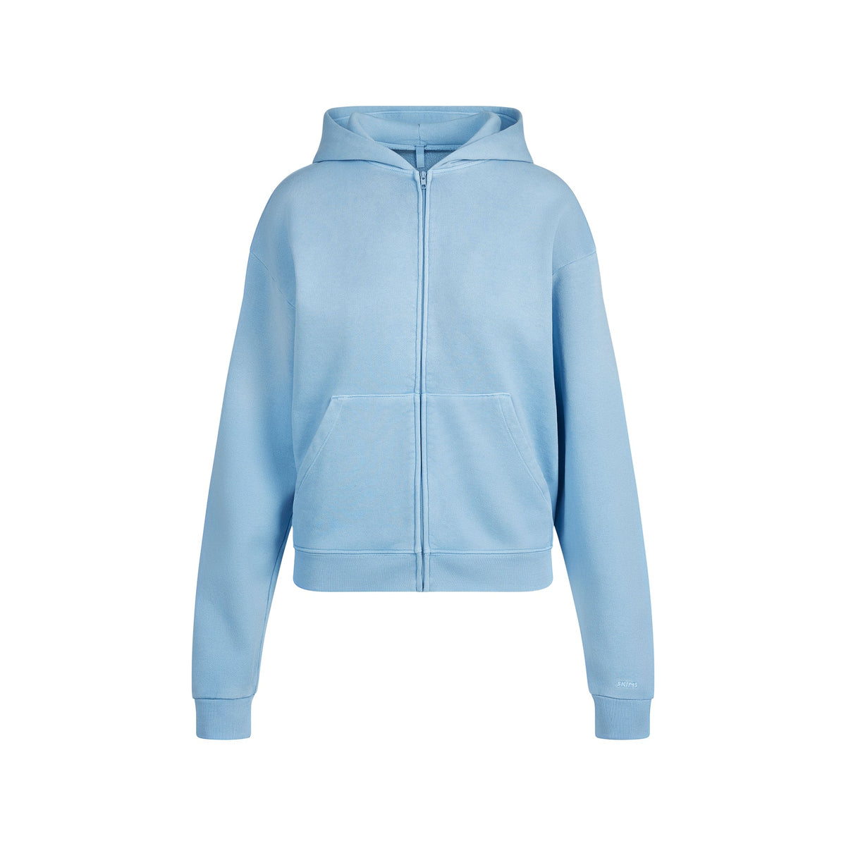 FRENCH TERRY ZIP UP HOODIE | BLUE BELL