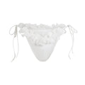 BRIDAL SWIM RUFFLE DIPPED TIE BIKINI BOTTOM | SNOW