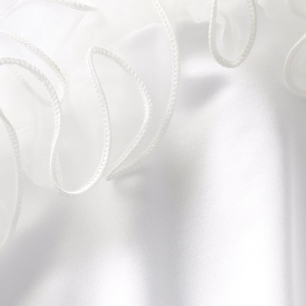 BRIDAL SWIM RUFFLE DIPPED TIE BIKINI BOTTOM | SNOW