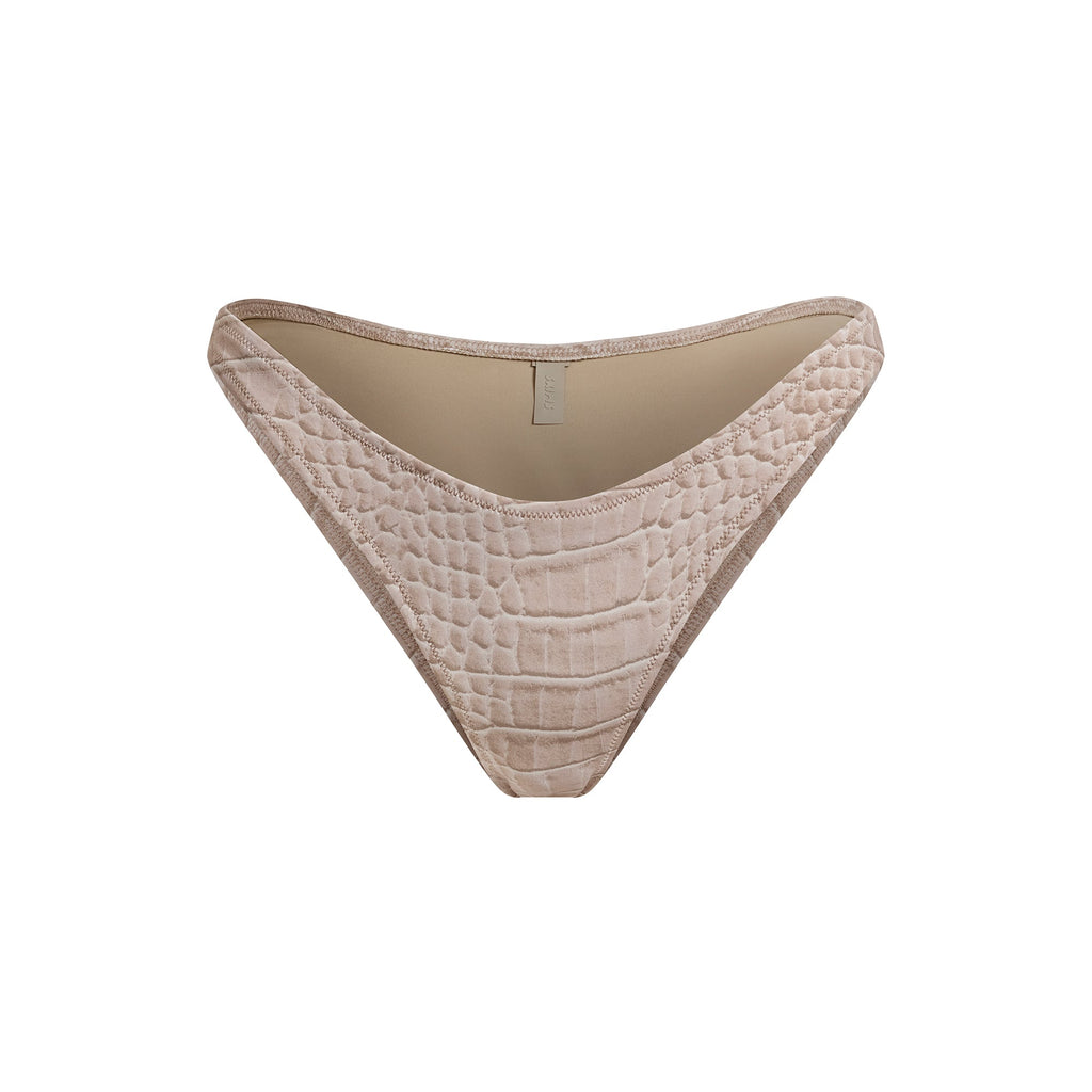SIGNATURE SWIM TANGA BIKINI BOTTOM | DUNE CROCODILE PRINT