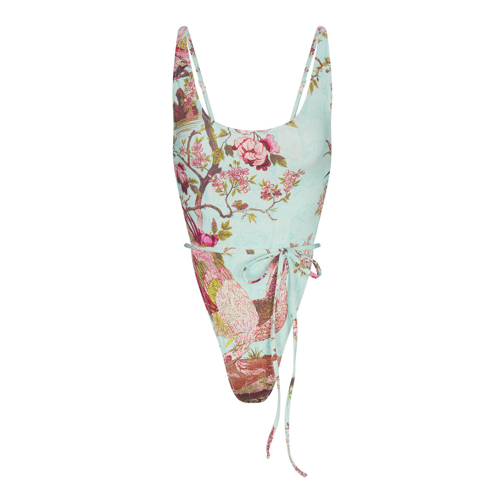 ROBERTO CAVALLI X SKIMS TIE WAIST ONE PIECE | FAGIANELLA PRINT