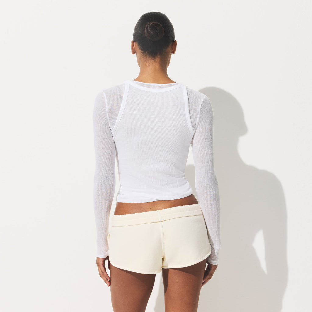 SHEER RIB TANK | SNOW