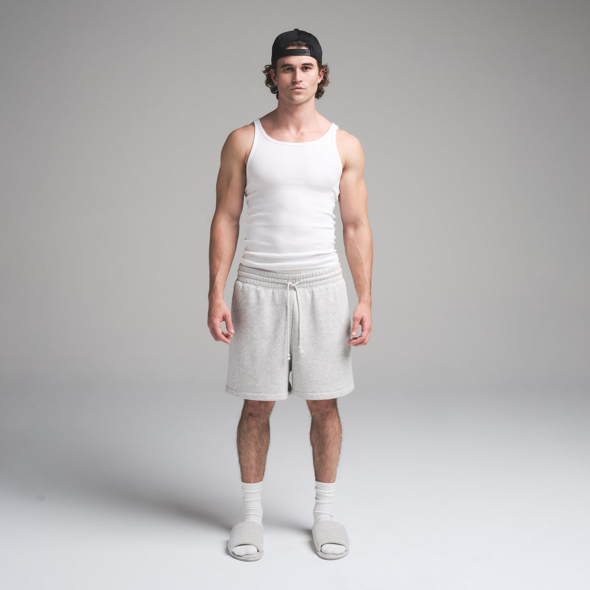 SKIMS COTTON MENS RIB TANK 3-PACK | CHALK