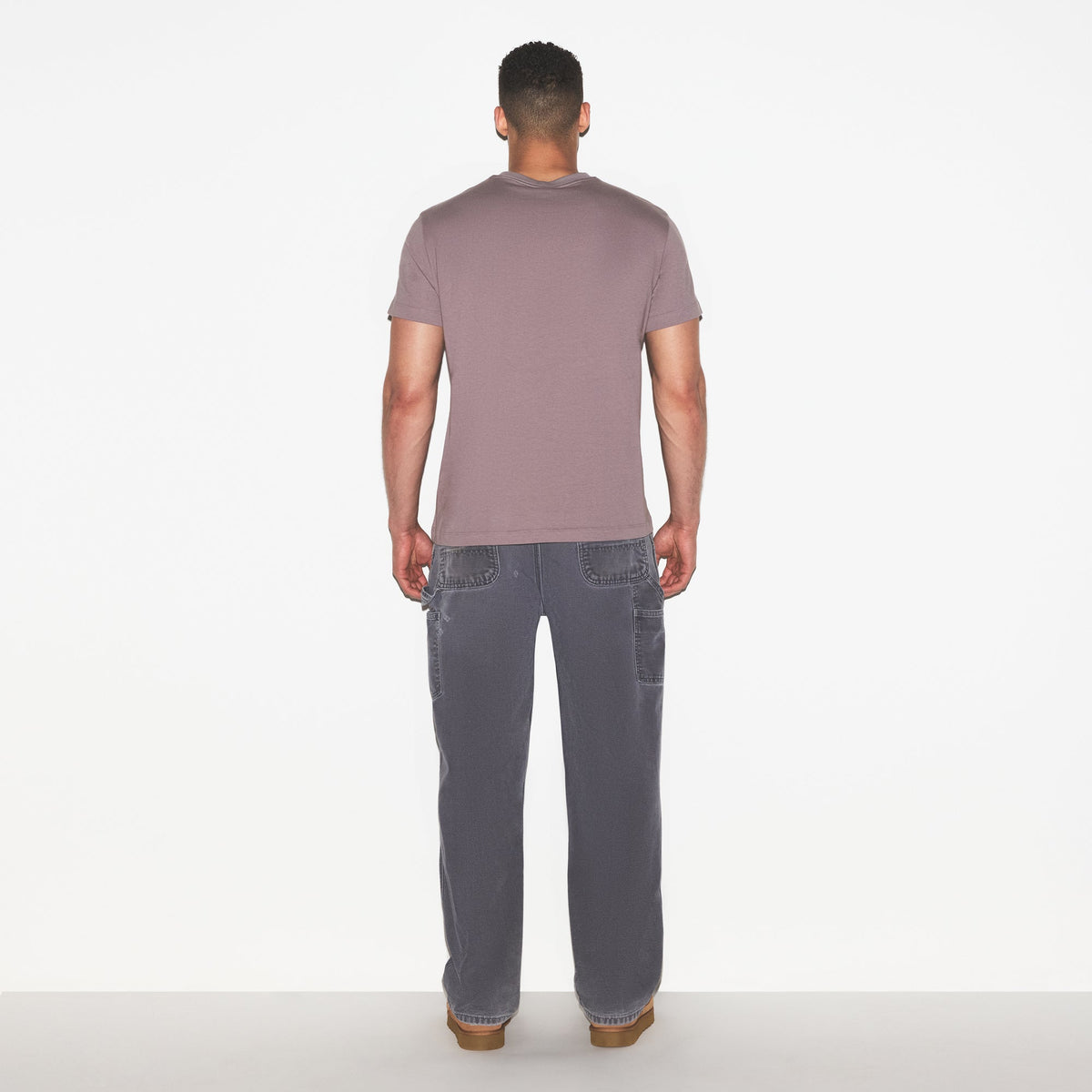 SKIMS COTTON MENS CLASSIC T-SHIRT | ZINC