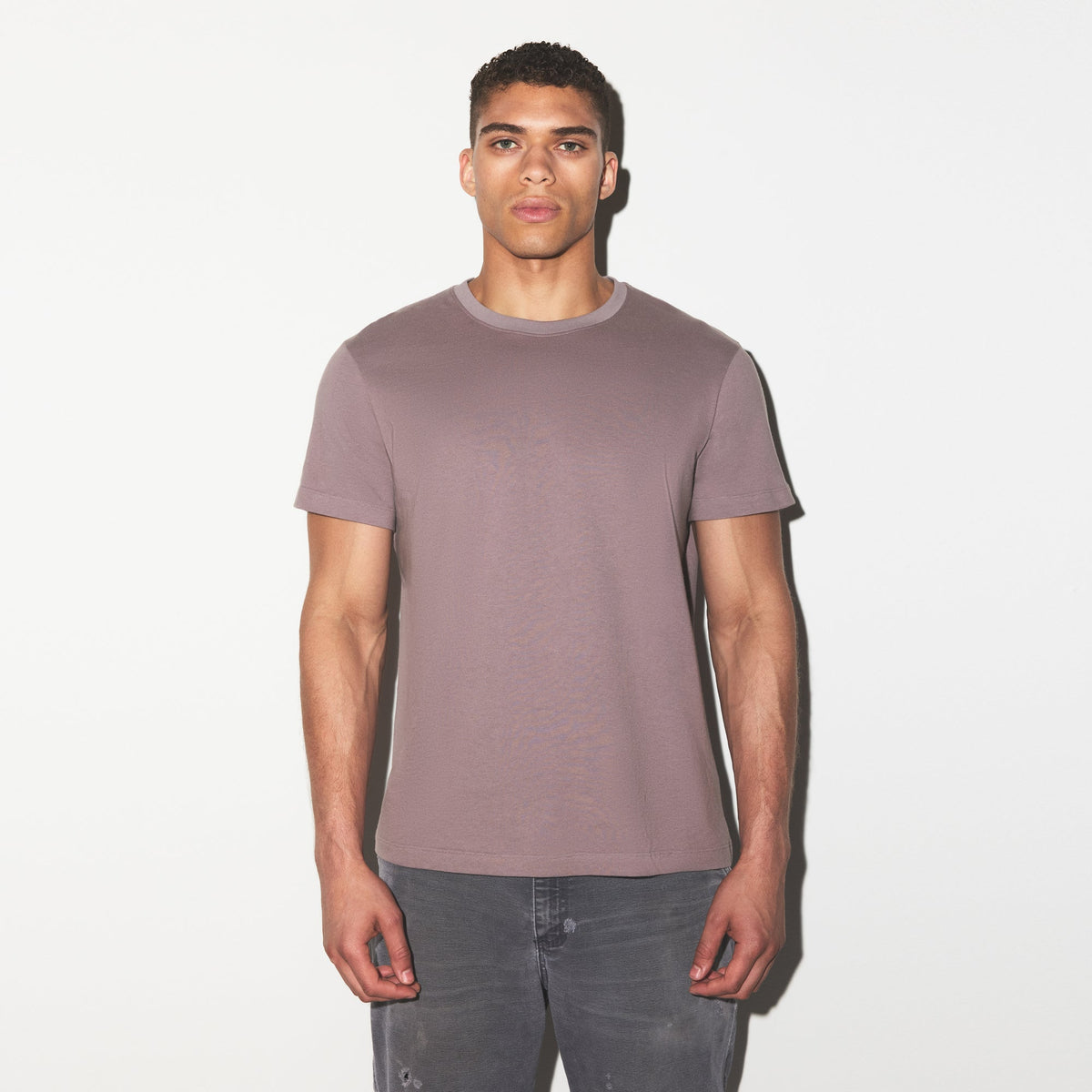 SKIMS COTTON MENS CLASSIC T-SHIRT | ZINC