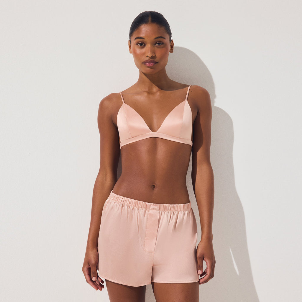 SILK LIGHTLY LINED TRIANGLE BRALETTE | VILLA